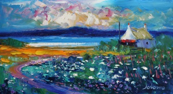 An evening gloaming over Isle of Gigha 10x18